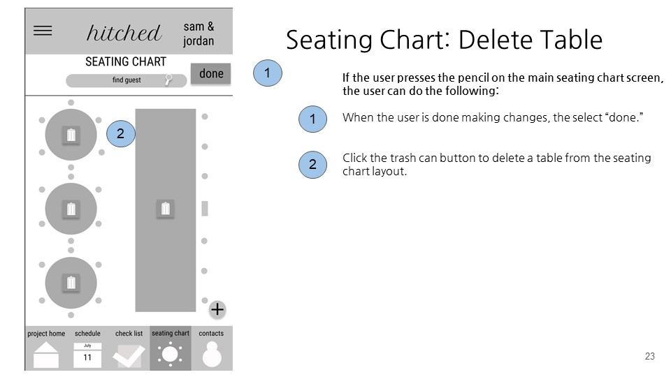 seating chart delete table