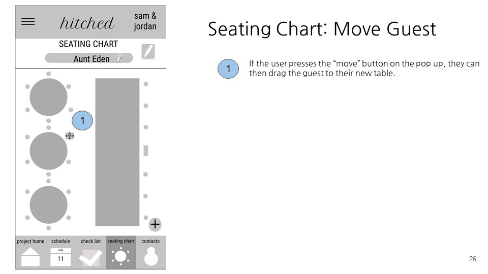 seating chart move guest