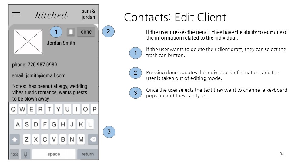 contacts edit client