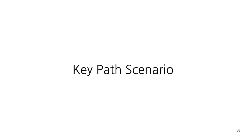 key path scenario